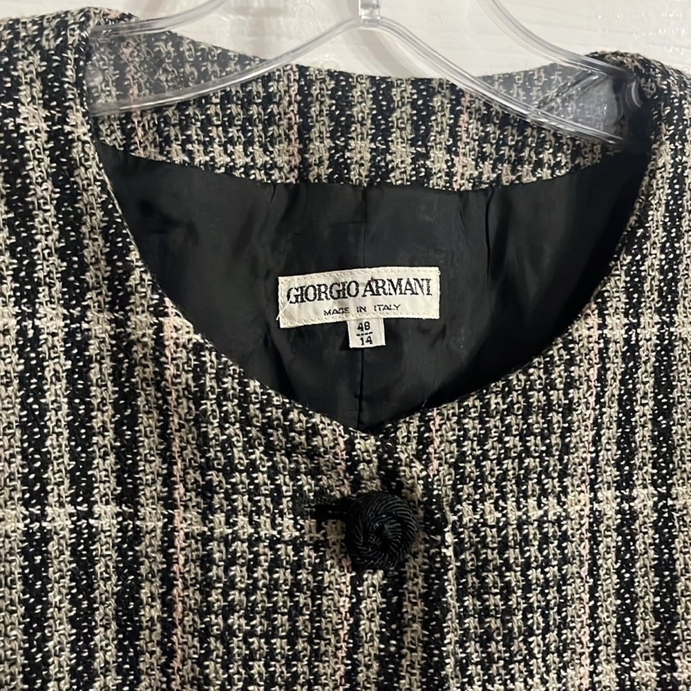 Giorgio Armani vintage tweed blazer - Picture 3 of 13